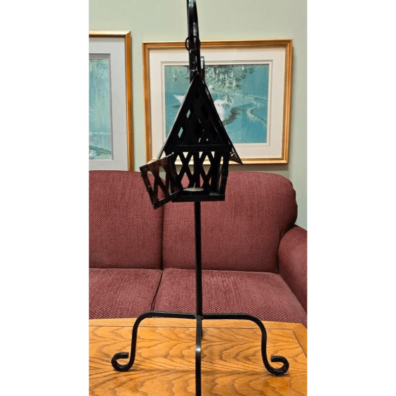 Black Metal Candle Holder Stand