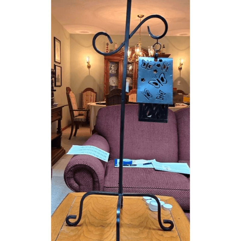 Black Metal Candle Holder Stand